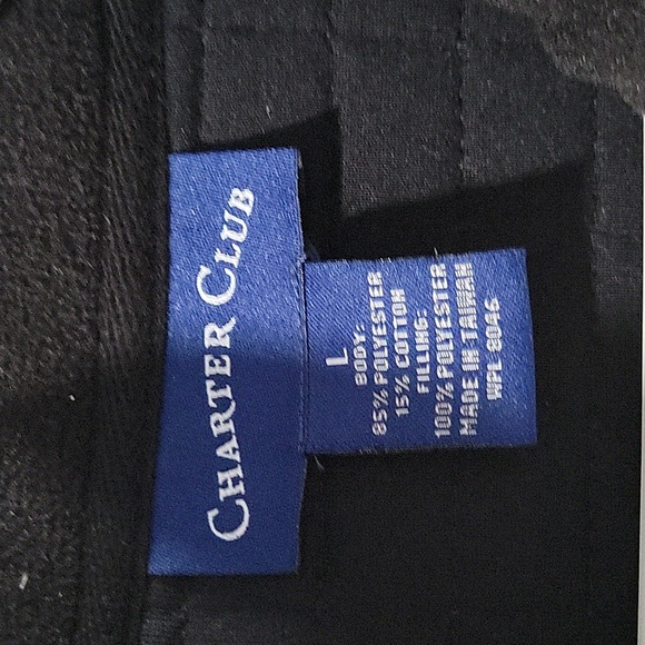 Charter Club Quilted Fleece Zip Up Jacket - Picture 4 of 11